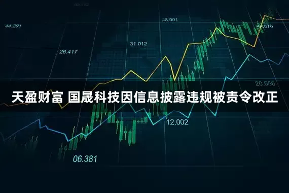 天盈财富 国晟科技因信息披露违规被责令改正